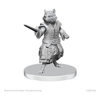 Pathfinder Deep Cuts Miniaturen unbemalt Procyal (Raccoon Agathion) & Zoaem (Ring Archon) Image 2