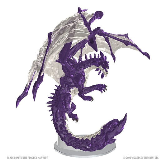 D&D Nolzur's Marvelous Miniatures Miniaturen unbemalt Adult Amethyst Dragon 38 cm Image 2