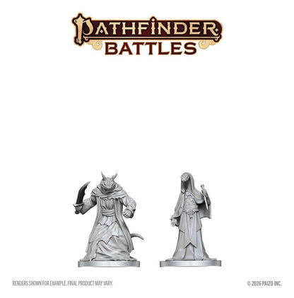 Pathfinder Battles Deep Cuts Miniatur unbemalt Zyss & Aapoph Serpentfolk 13 cm Image 2