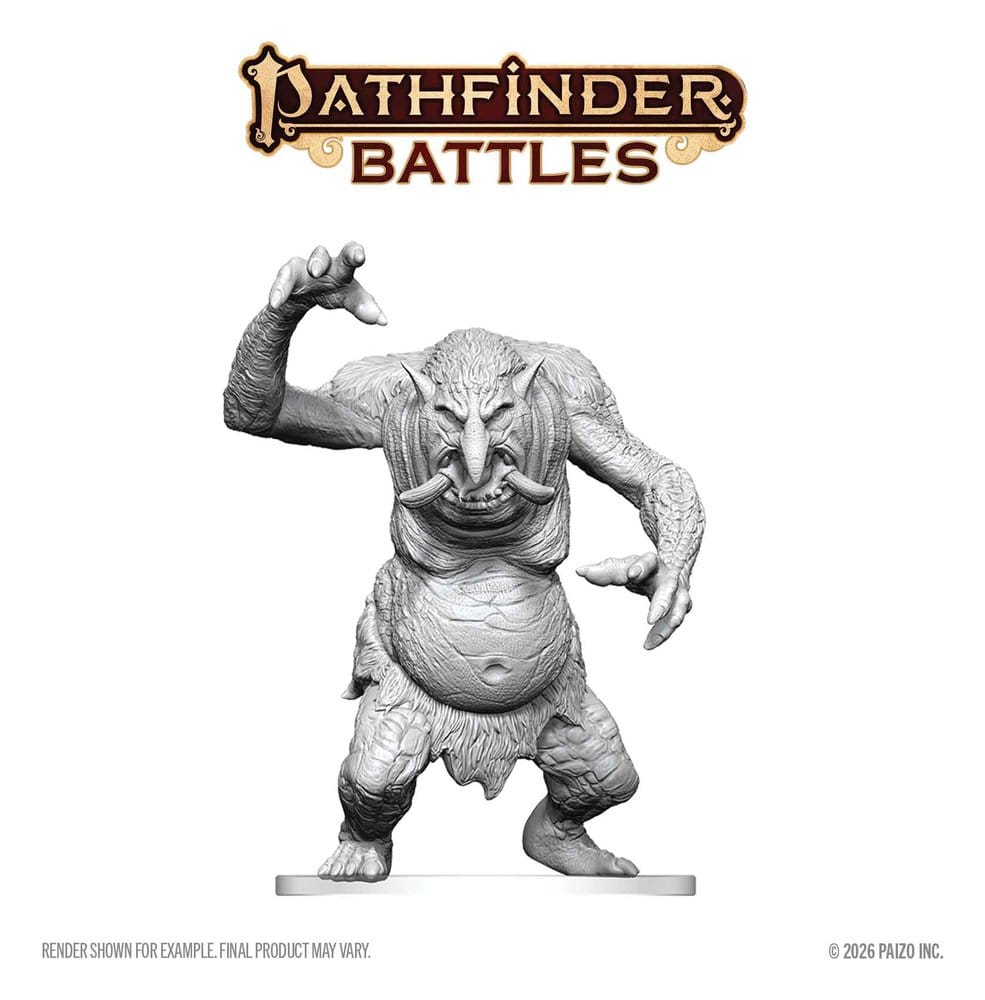Pathfinder Battles Deep Cuts Miniatur unbemalt Waldtroll 15 cm Image 3