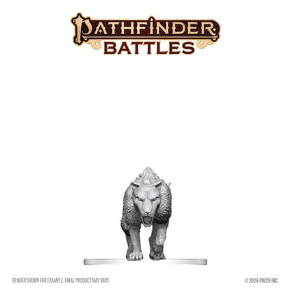 Pathfinder Battles Deep Cuts Miniatur unbemalt Hyaenodon 13 cm Image 3