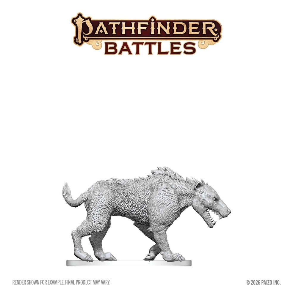 Pathfinder Battles Deep Cuts Miniatur unbemalt Hyaenodon 13 cm Image 4