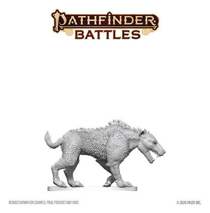 Pathfinder Battles Deep Cuts Miniatur unbemalt Hyaenodon 13 cm Image 4