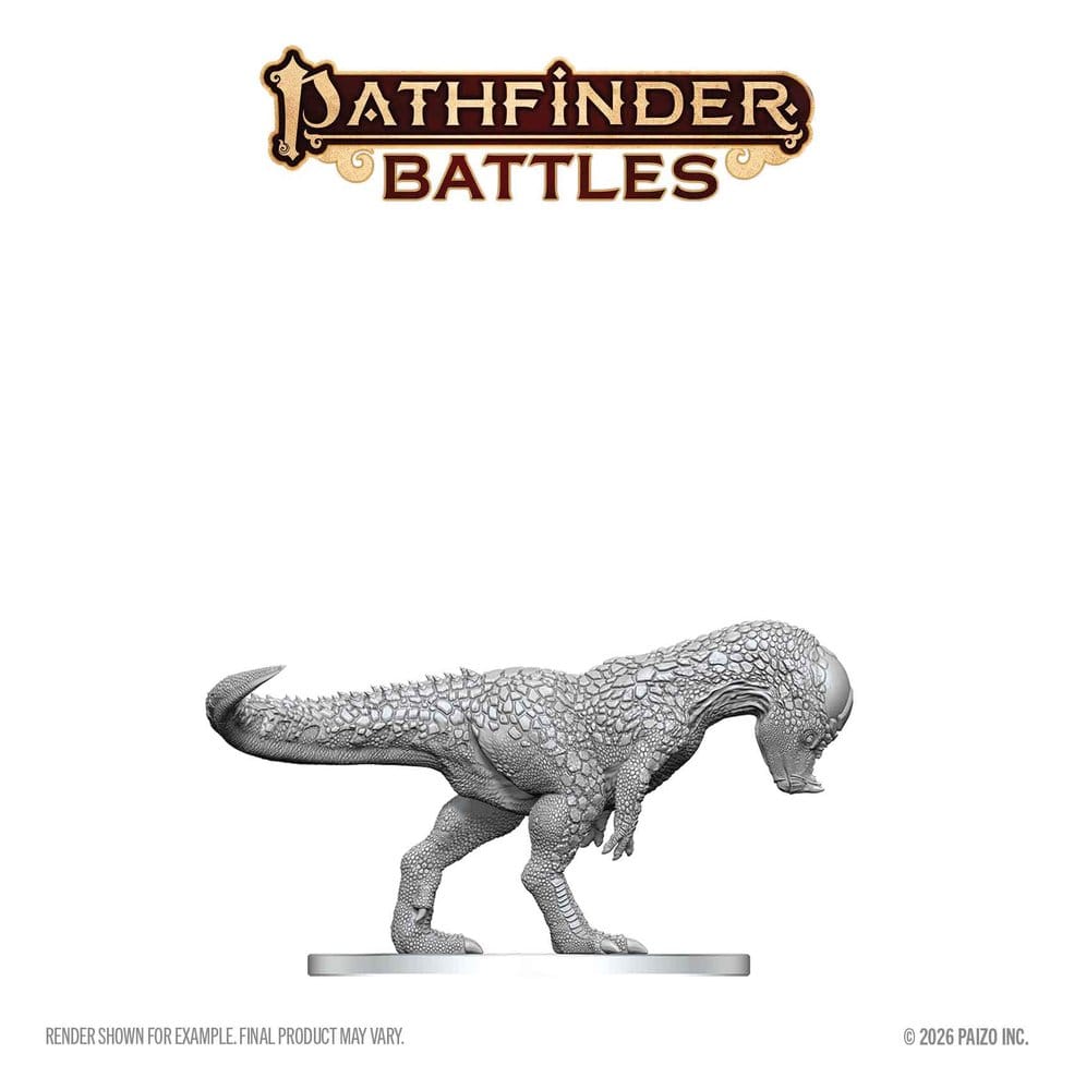 Pathfinder Battles Deep Cuts Miniatur unbemalt Pachycephalosaurus 13 cm Image 2
