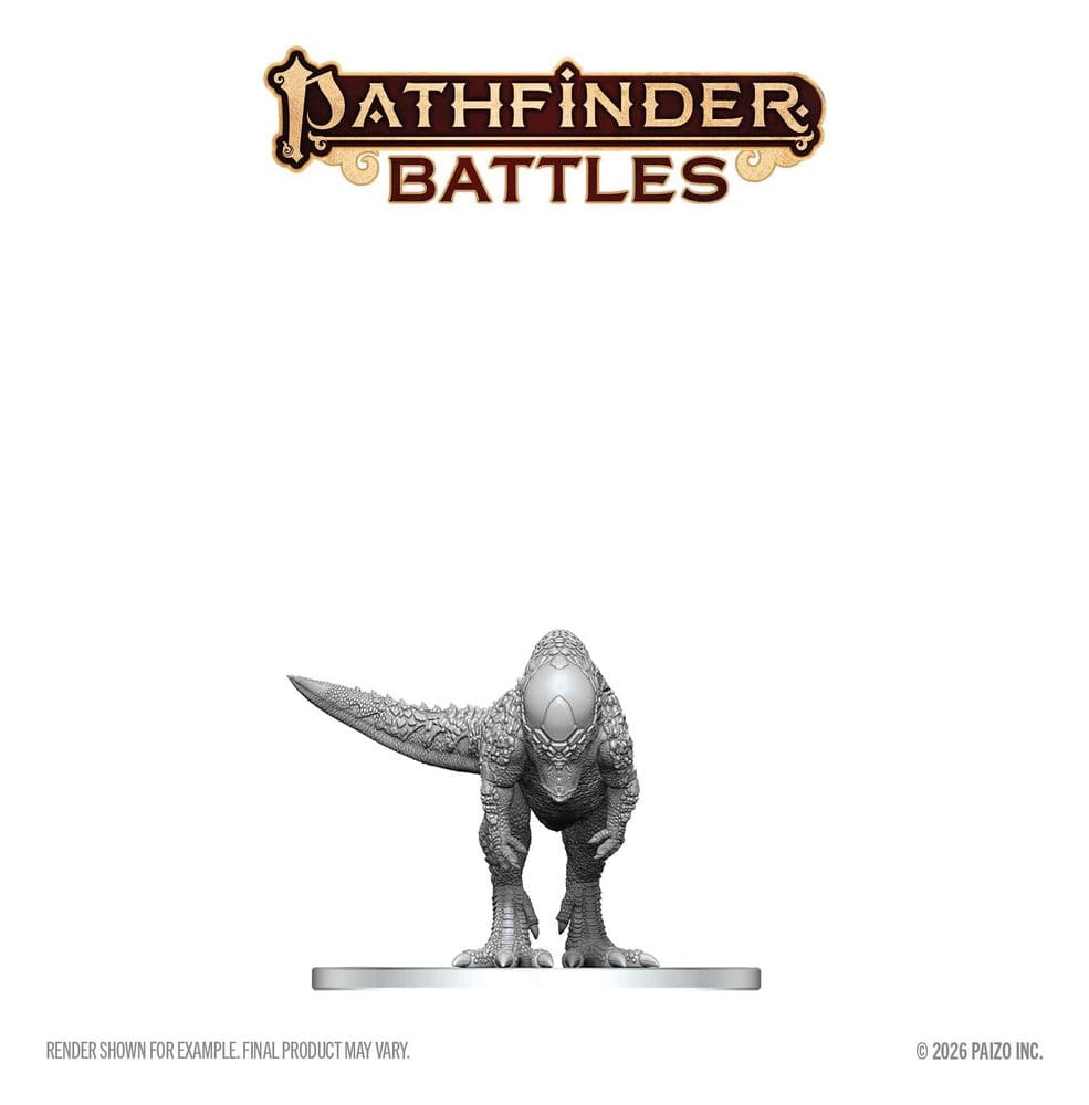 Pathfinder Battles Deep Cuts Miniatur unbemalt Pachycephalosaurus 13 cm Image 3