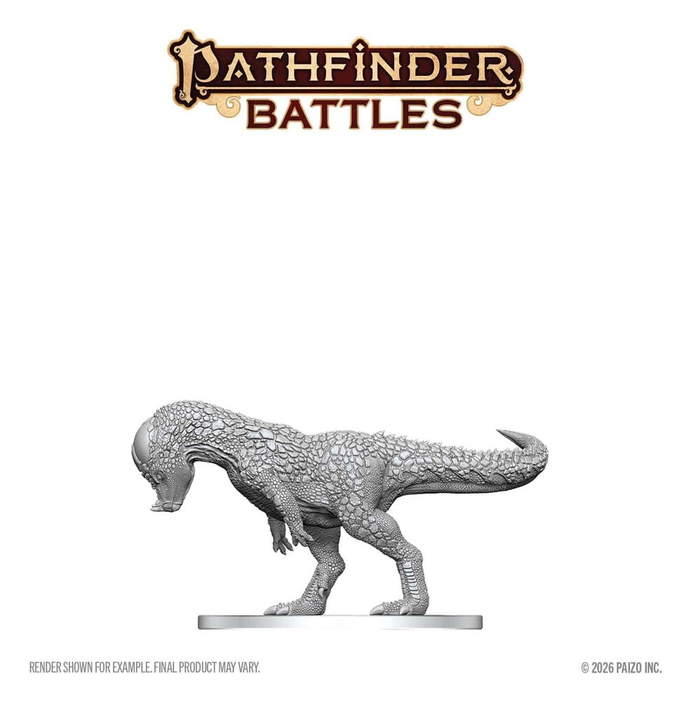 Pathfinder Battles Deep Cuts Miniatur unbemalt Pachycephalosaurus 13 cm Image 4