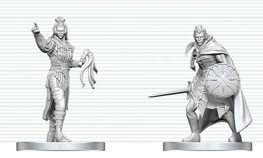 D&D Nolzur's Marvelous Miniatures Minifiguren Drow Elite Warrior & Drow Priestess of Lolth 13 cm Image 1