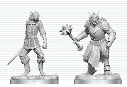 Dungeons & Dragons Nolzur's Marvelous Miniatures Miniatur unbemalt Drachengeborener Paladin & Drachengeborener Knappe 14 cm Image 1