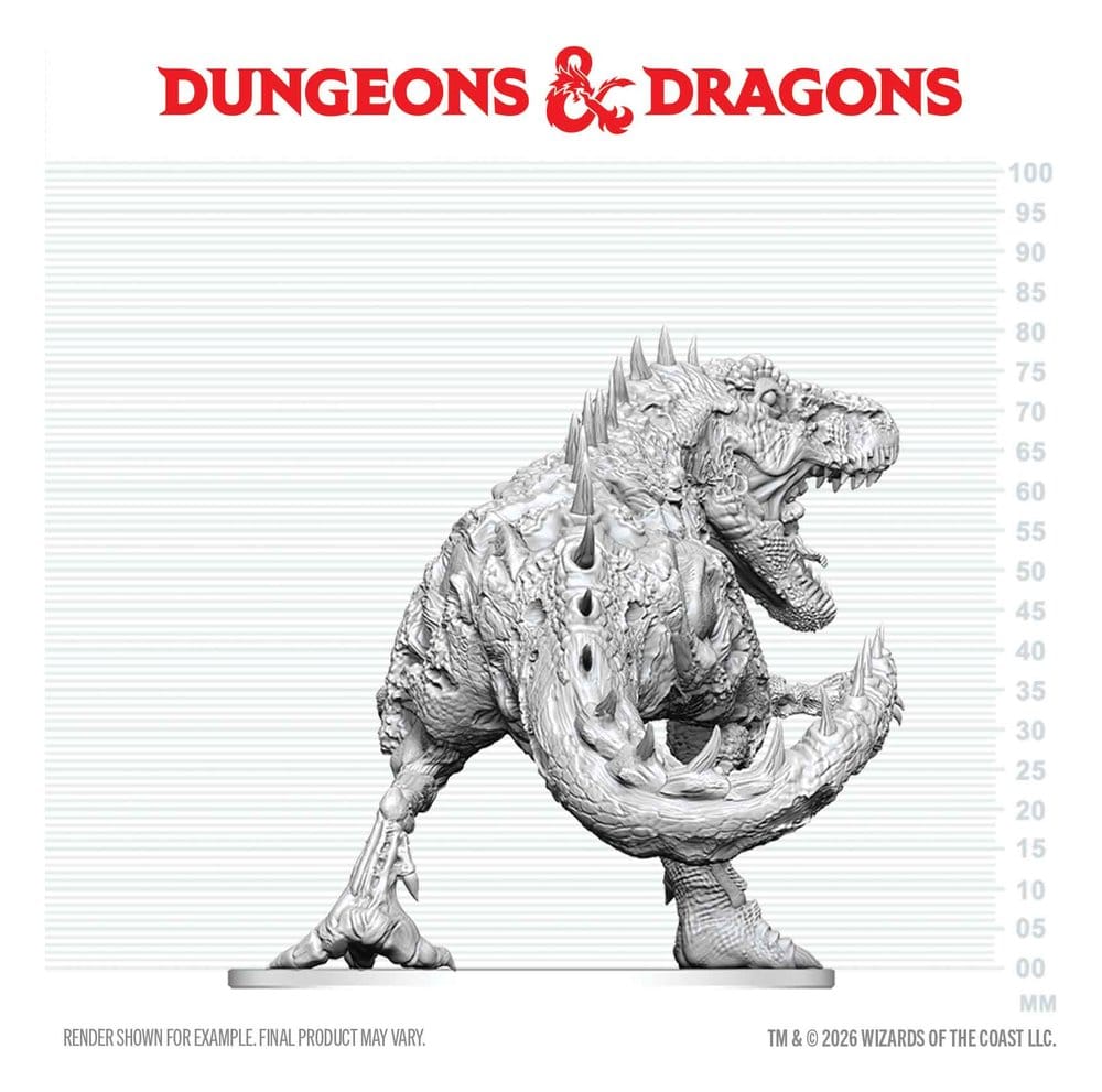 Dungeons & Dragons Nolzur's Marvelous Miniatures Miniatur unbemalt Tyrannosaurus Zombie 20 cm Image 2