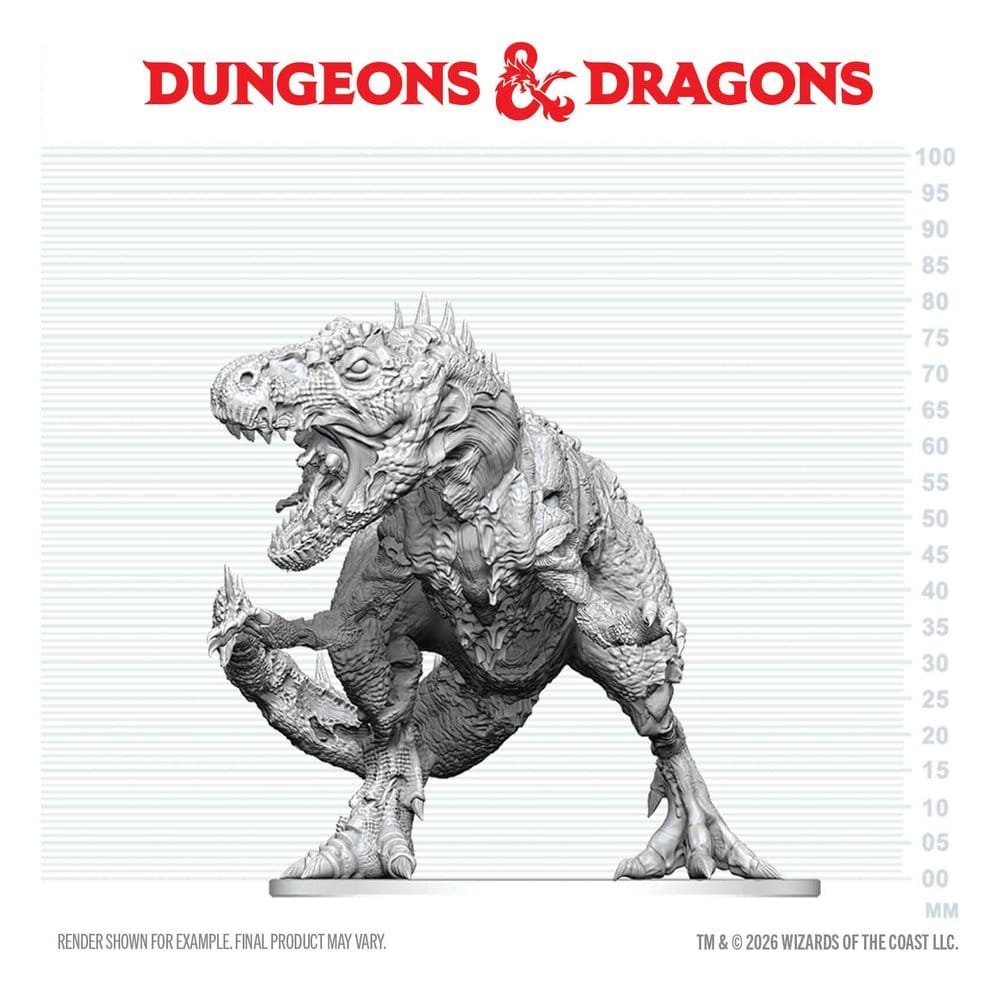 Dungeons & Dragons Nolzur's Marvelous Miniatures Miniatur unbemalt Tyrannosaurus Zombie 20 cm Image 3