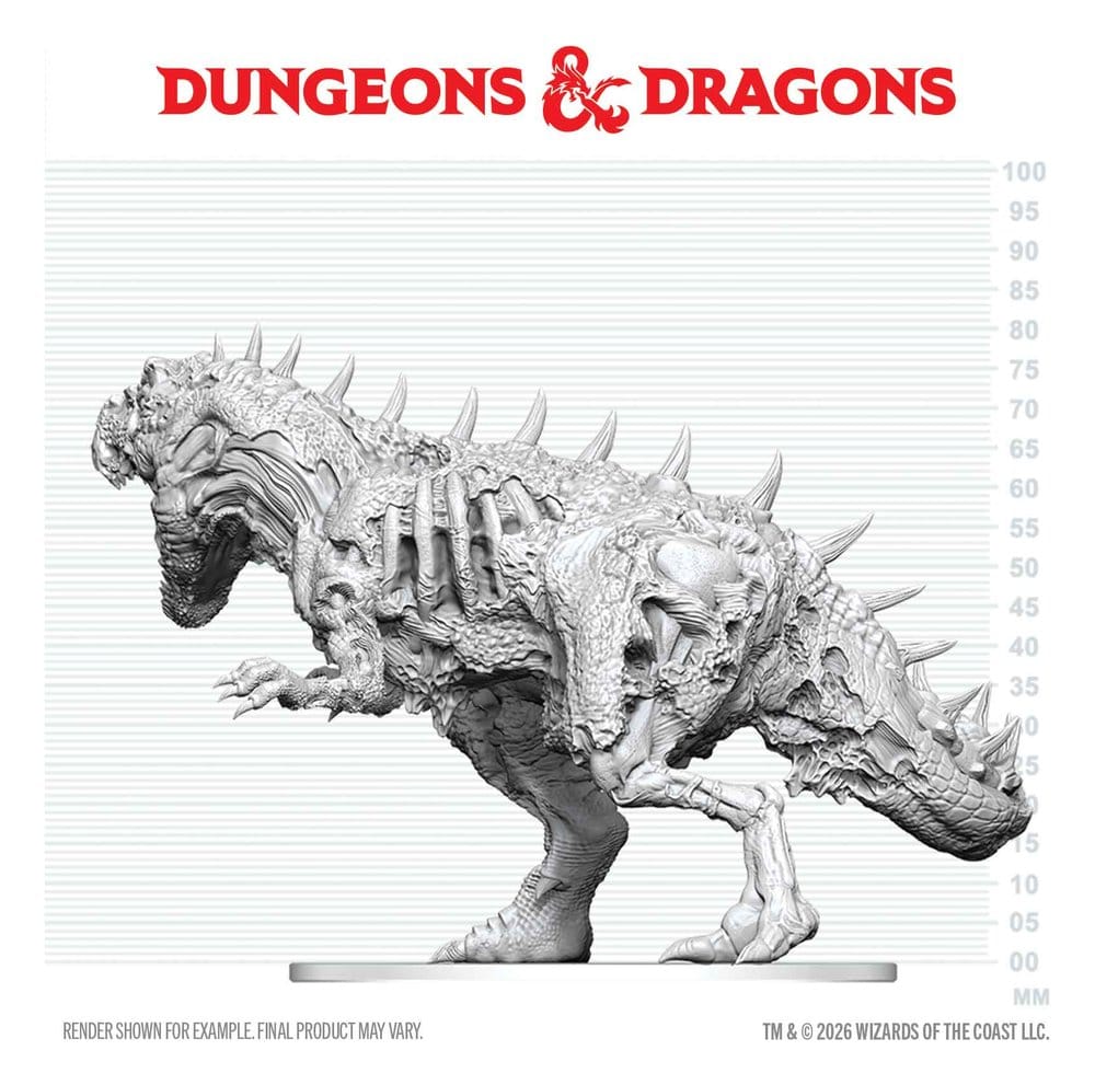 Dungeons & Dragons Nolzur's Marvelous Miniatures Miniatur unbemalt Tyrannosaurus Zombie 20 cm Image 4