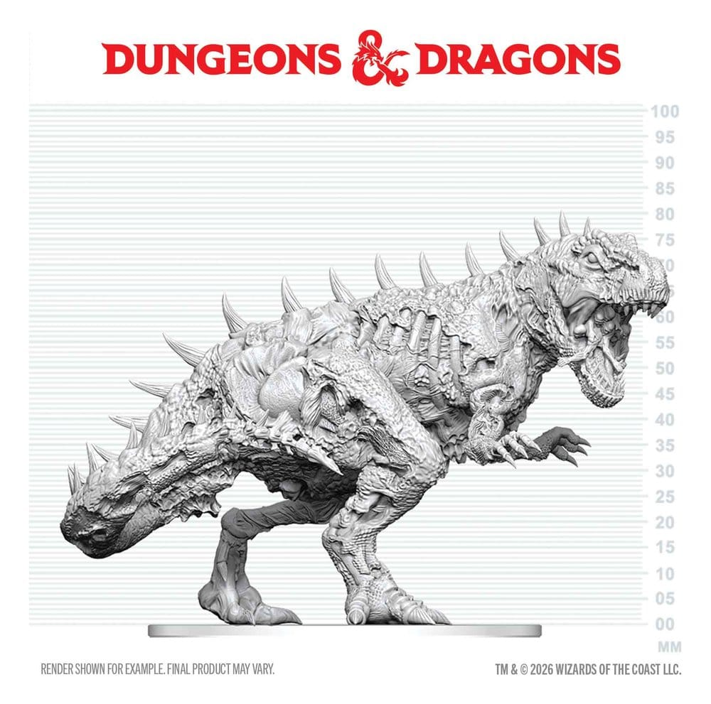 Dungeons & Dragons Nolzur's Marvelous Miniatures Miniatur unbemalt Tyrannosaurus Zombie 20 cm Image 5