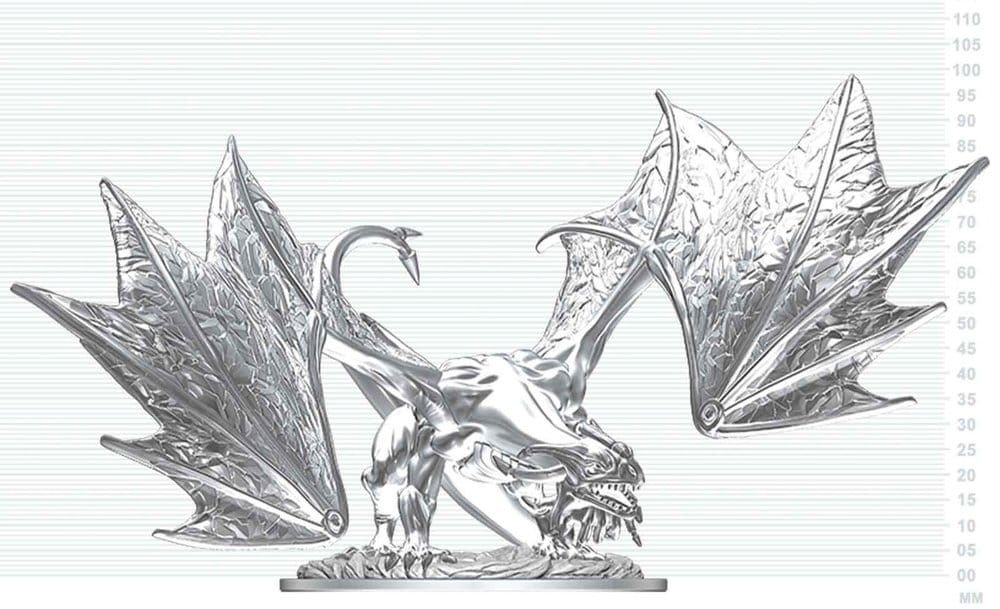 Dungeons & Dragons Nolzur's Marvelous Miniatures Miniatur unbemalt Junger Saphirdrache 20 cm Image 1