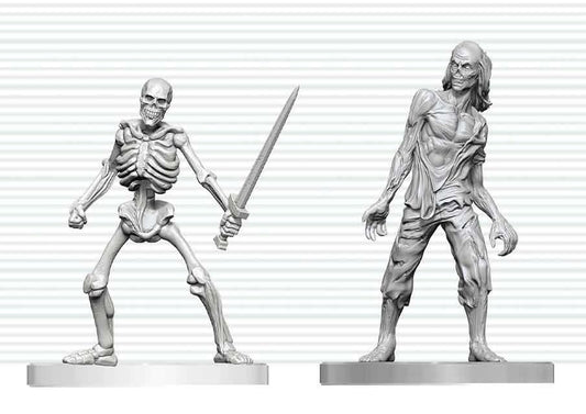 Dungeons & Dragons Nolzur's Marvelous Miniatures Miniatur unbemalt Zombie & Skeleton 14 cm Image 1