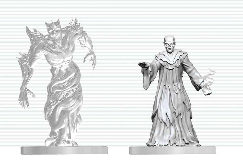 Dungeons & Dragons Nolzur's Marvelous Miniatures Miniatur unbemalt Ghast-Gräberrufer & Wraith 14 cm Image 1