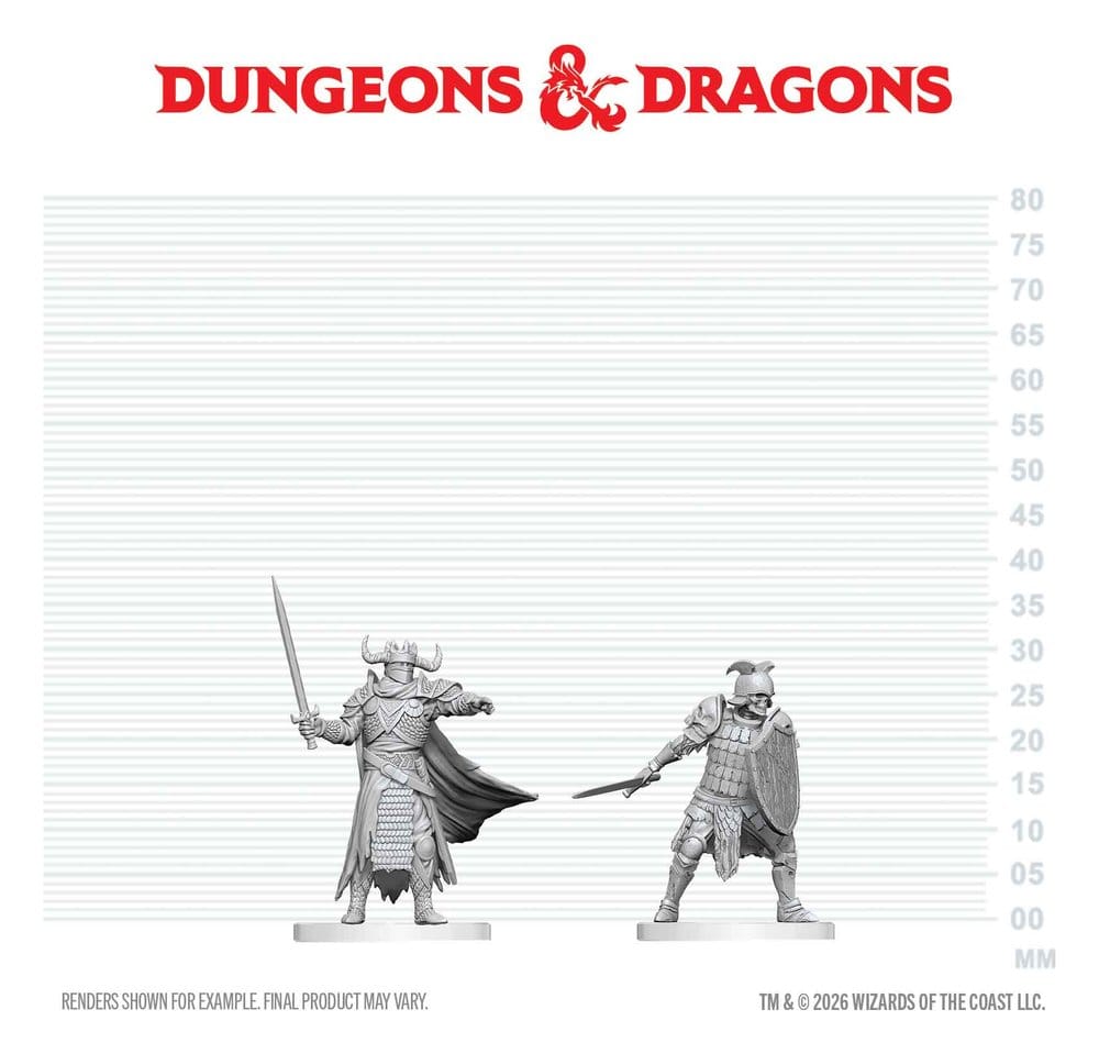 Dungeons & Dragons Nolzur's Marvelous Miniatures Miniatur unbemalt Todesritter & Todesritter-Aspirant 14 cm Image 2