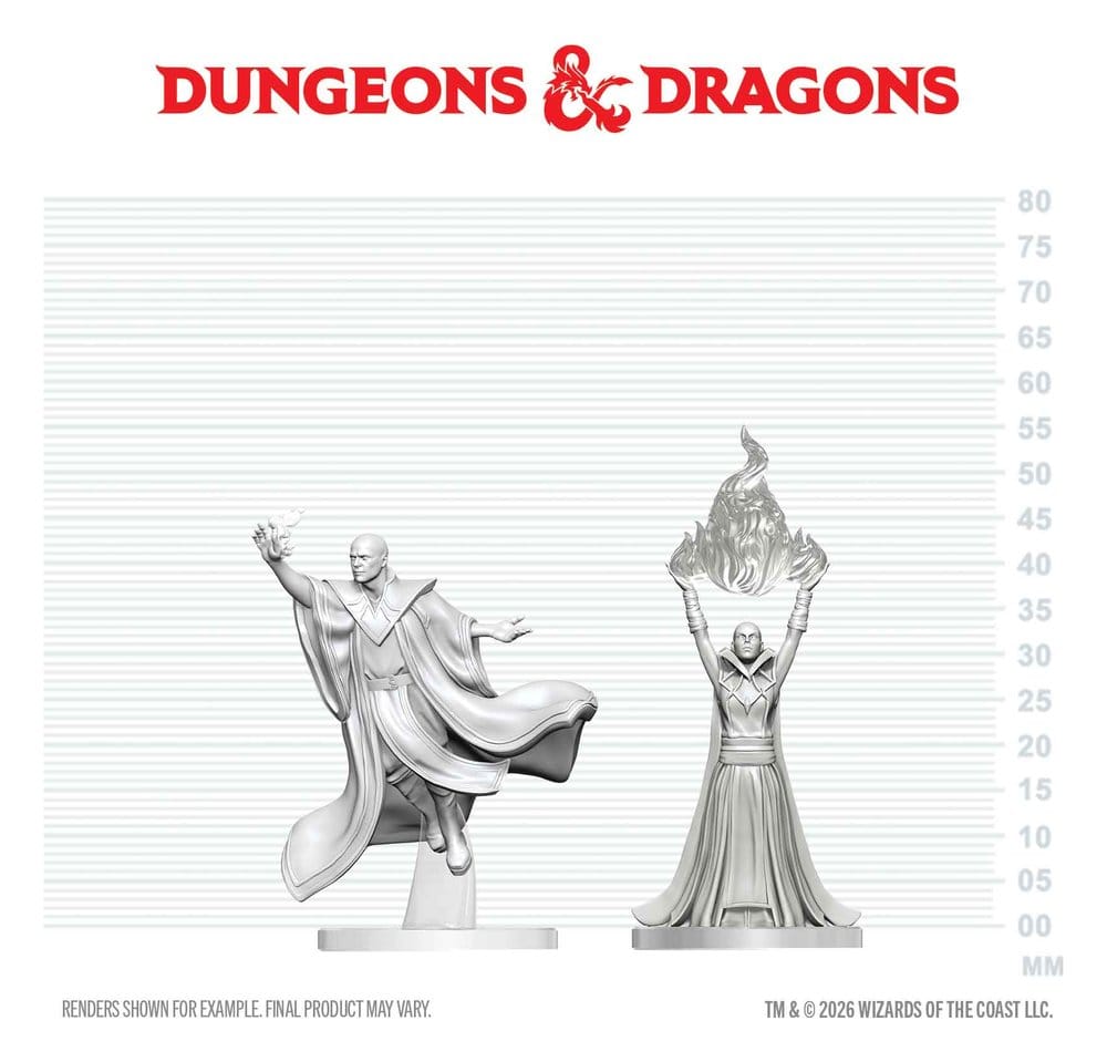 Dungeons & Dragons Nolzur's Marvelous Miniatures Miniatur unbemalt Roter Magier & Erzmagier 14 cm Image 2