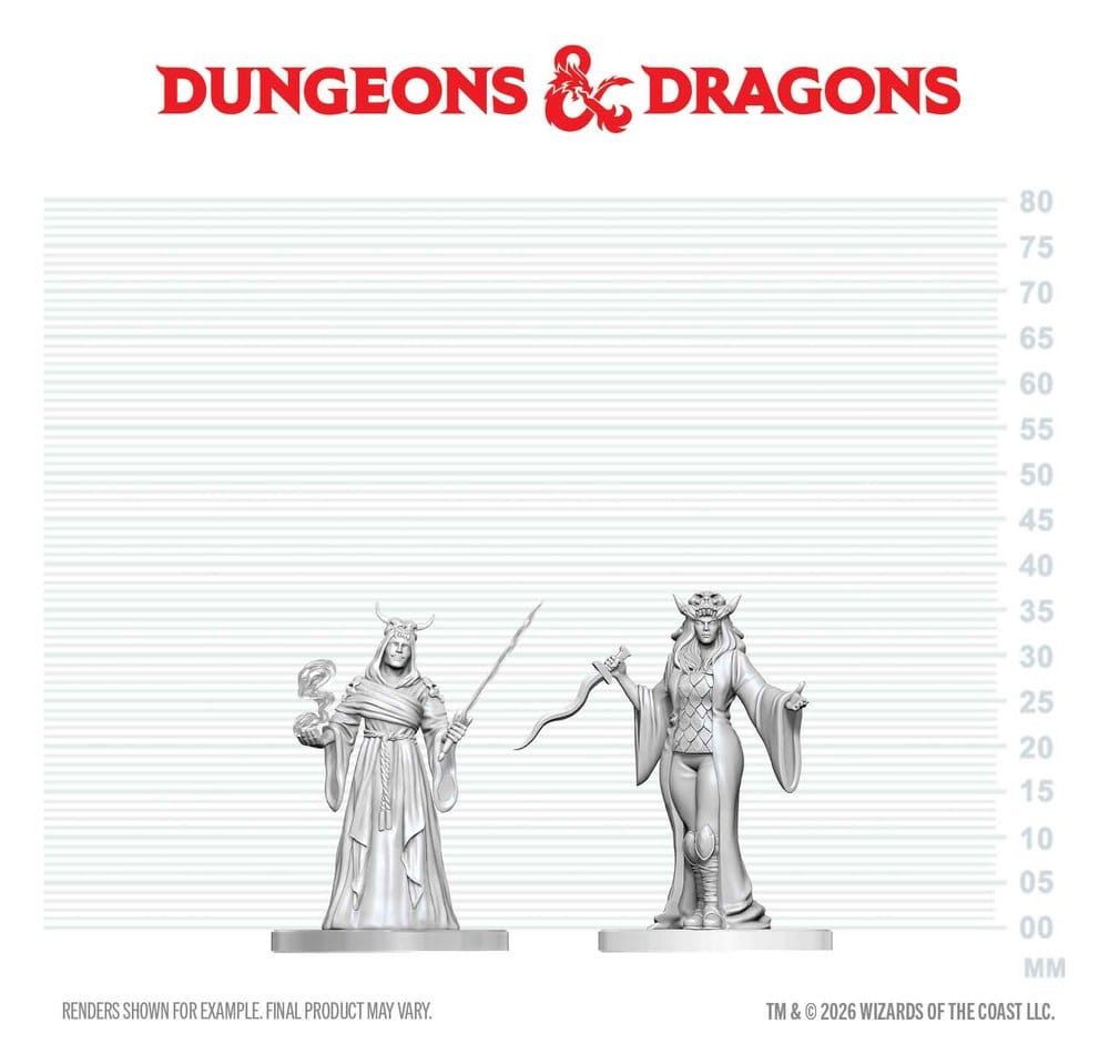Dungeons & Dragons Nolzur's Marvelous Miniatures Miniatur unbemalt Kultisten-Fanatiker & Hierophant 14 cm Image 2
