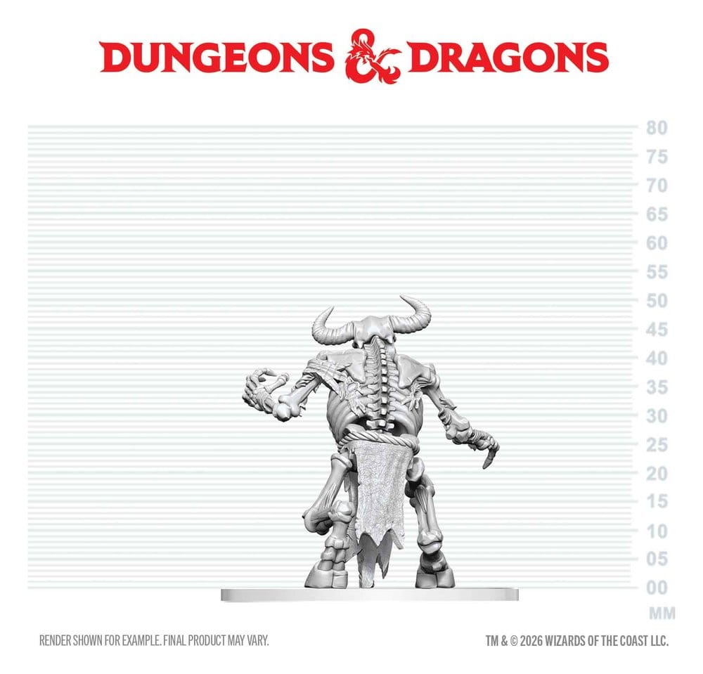 Dungeons & Dragons Nolzur's Marvelous Miniatures Miniatur unbemalt Minotaurus Skelett 17 cm Image 2