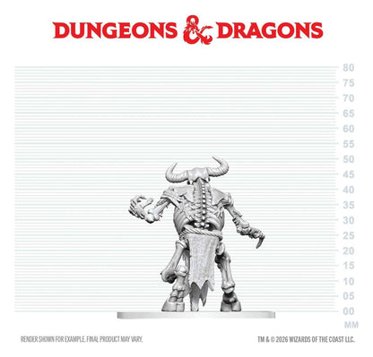 Dungeons & Dragons Nolzur's Marvelous Miniatures Miniatur unbemalt Minotaurus Skelett 17 cm Image 2