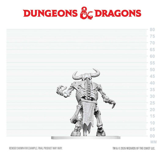 Dungeons & Dragons Nolzur's Marvelous Miniatures Miniatur unbemalt Minotaurus Skelett 17 cm Image 2