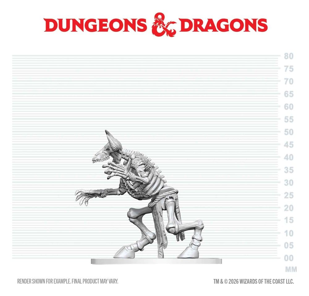 Dungeons & Dragons Nolzur's Marvelous Miniatures Miniatur unbemalt Minotaurus Skelett 17 cm Image 4