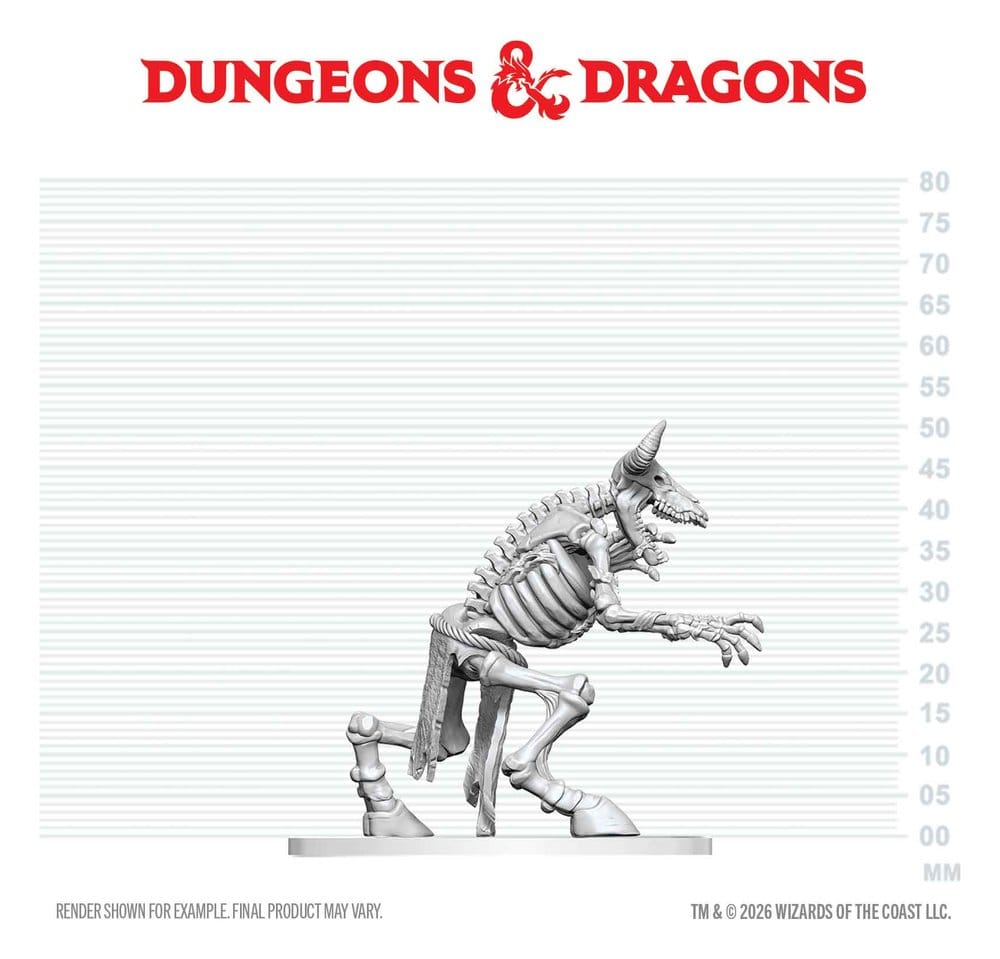 Dungeons & Dragons Nolzur's Marvelous Miniatures Miniatur unbemalt Minotaurus Skelett 17 cm Image 5