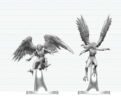 Dungeons & Dragons Nolzur's Marvelous Miniatures Miniatur unbemalt Harpyien 17 cm Image 1