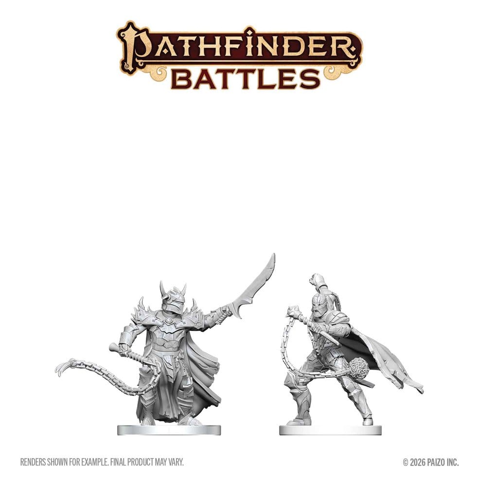 Pathfinder Battles Deep Cuts Miniatur unbemalt Scourge & Chain Hellknights 14 cm Image 2