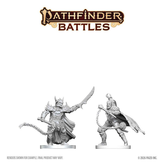 Pathfinder Battles Deep Cuts Miniatur unbemalt Scourge & Chain Hellknights 14 cm Image 2