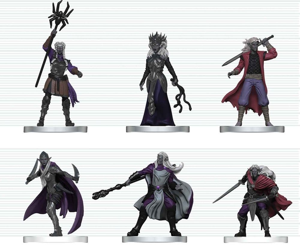 D&D Icons of the Realms Minifiguren Drow-Kriegerschar 20 cm Image 1