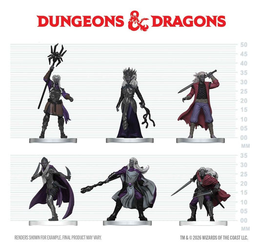 D&D Icons of the Realms Minifiguren Drow-Kriegerschar 20 cm Image 2