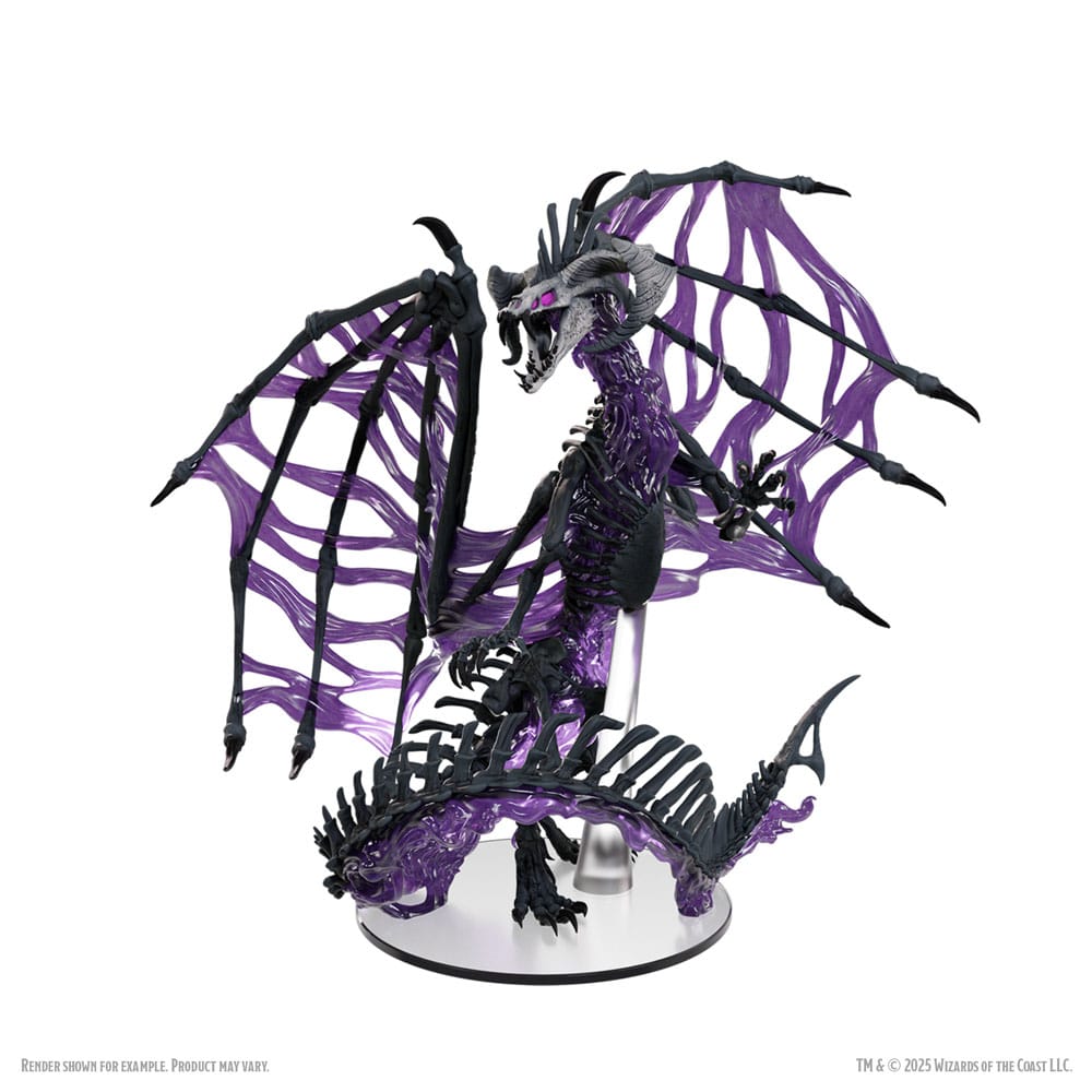 D&D Icons of the Realms Boxed Miniaturen vorbemalt Black Dracolich 30 cm Image 5