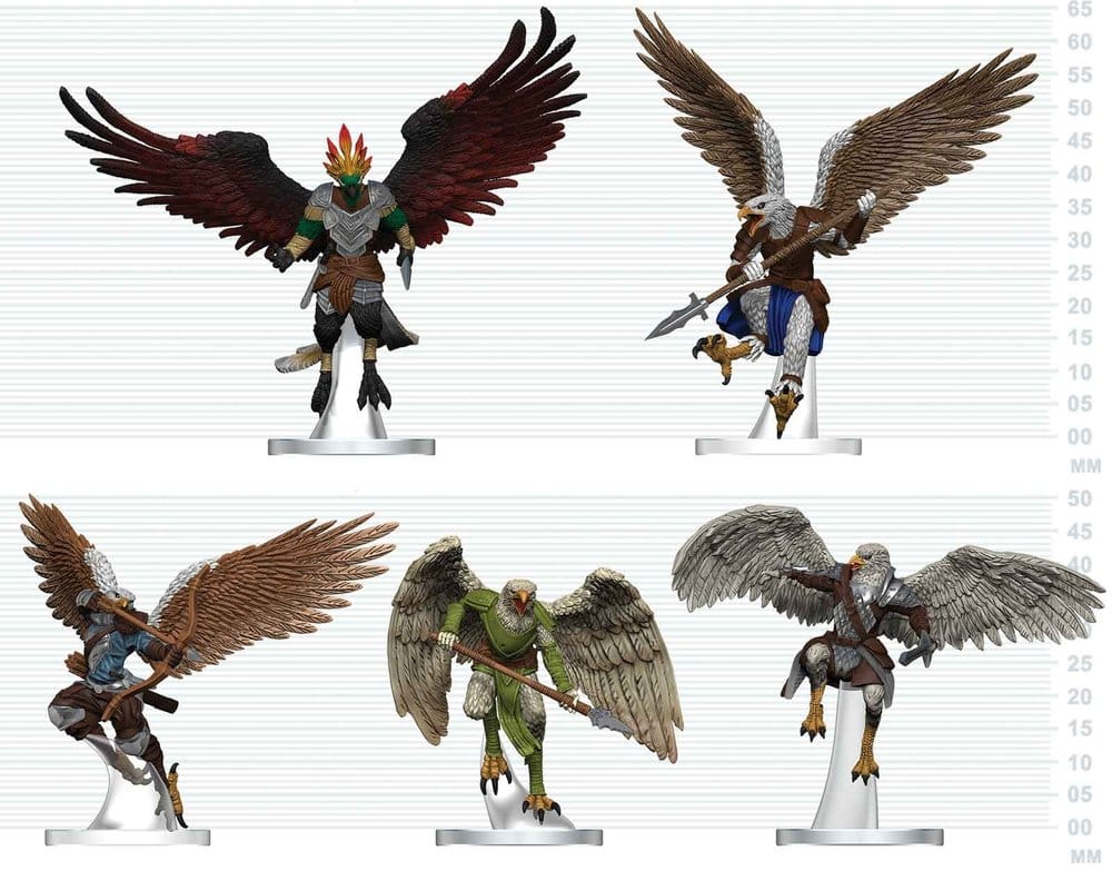 D&D Icons of the Realms Minifiguren Aarakocra-Schwarm 20 cm Image 1