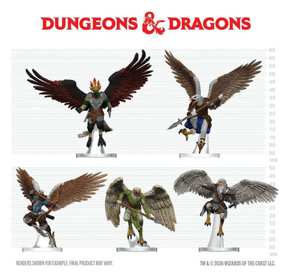 D&D Icons of the Realms Minifiguren Aarakocra-Schwarm 20 cm Image 2