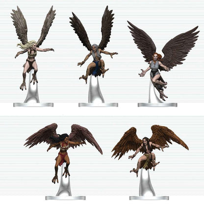 D&D Icons of the Realms Minifiguren Harpyien-Schwarm 20 cm Image 1