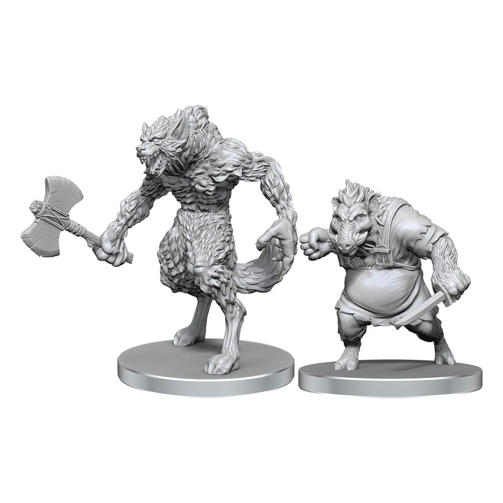 Pathfinder Deep Cuts Miniaturen unbemalt Werewolf & Wereboar Image 1