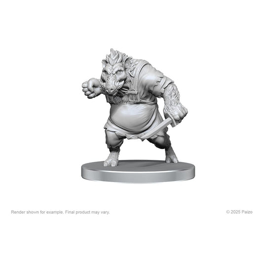 Pathfinder Deep Cuts Miniaturen unbemalt Werewolf & Wereboar Image 2