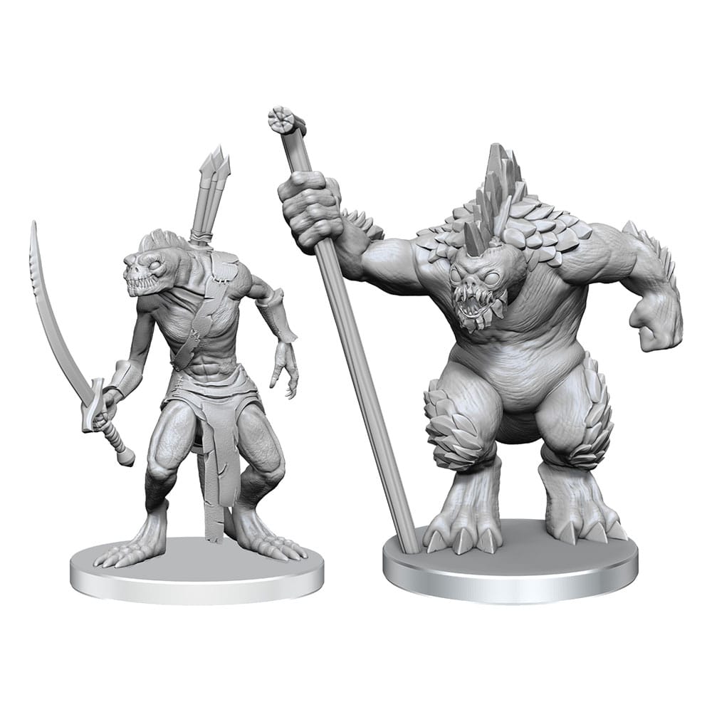Pathfinder Deep Cuts Miniaturen unbemalt Xulgath Skirmisher & Stoneliege Image 1
