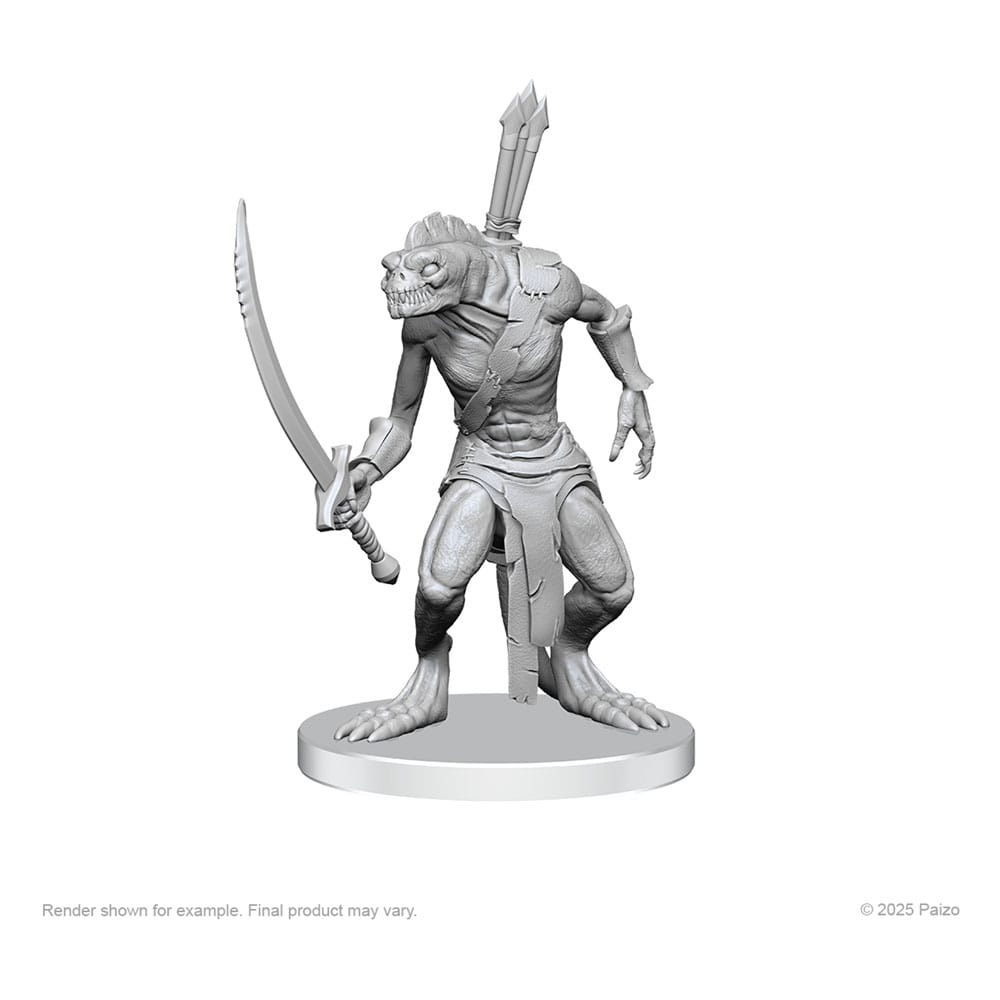 Pathfinder Deep Cuts Miniaturen unbemalt Xulgath Skirmisher & Stoneliege Image 2