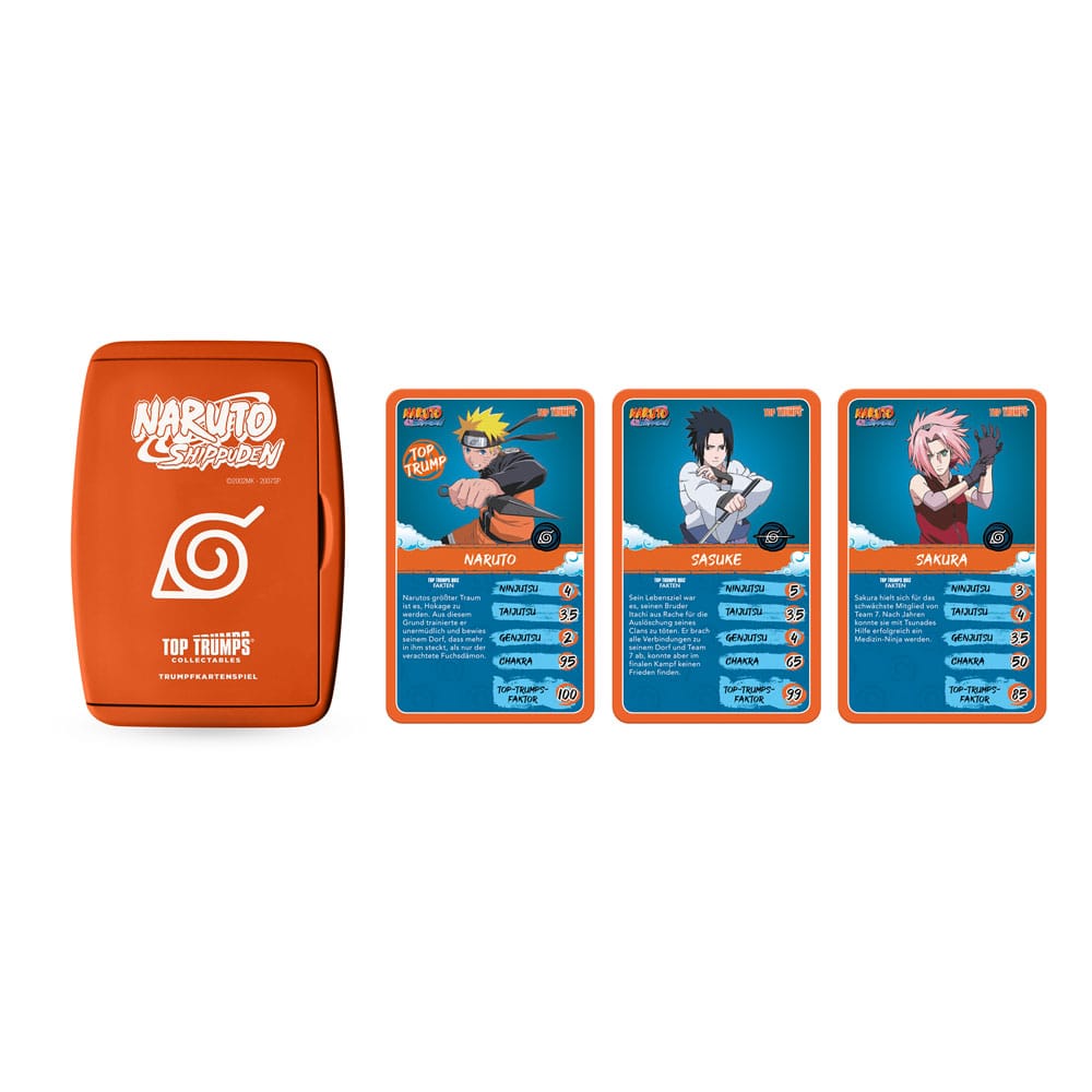 Naruto Shippuden Collectibles Kartenspiel Top Trumps Quiz Anime Collectible *Deutsche Version* Image 1