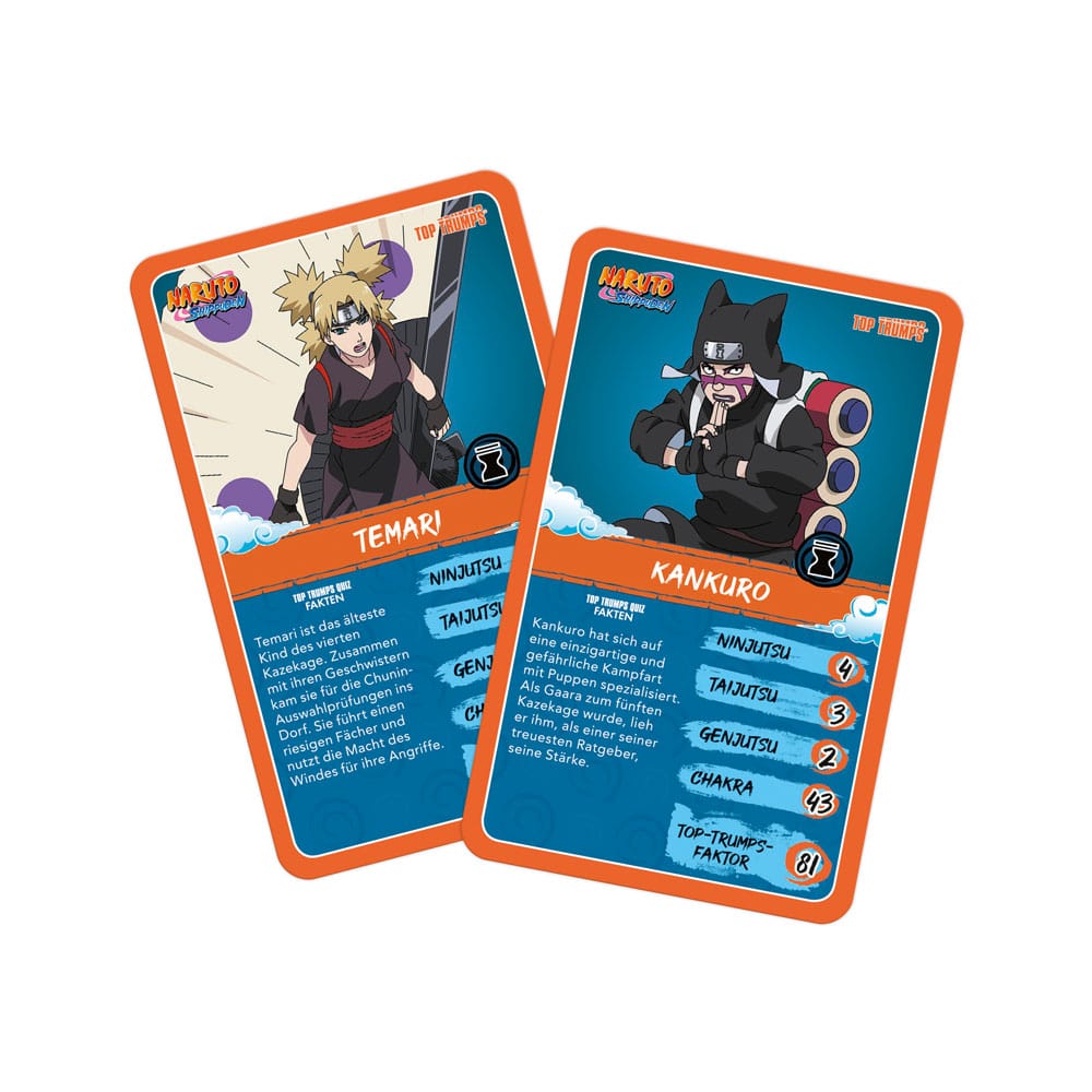 Naruto Shippuden Collectibles Kartenspiel Top Trumps Quiz Anime Collectible *Deutsche Version* Image 3