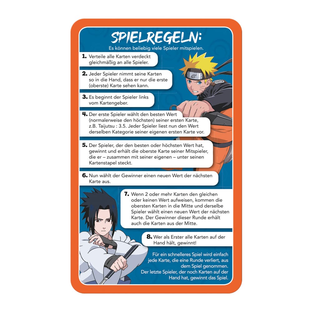 Naruto Shippuden Collectibles Kartenspiel Top Trumps Quiz Anime Collectible *Deutsche Version* Image 8
