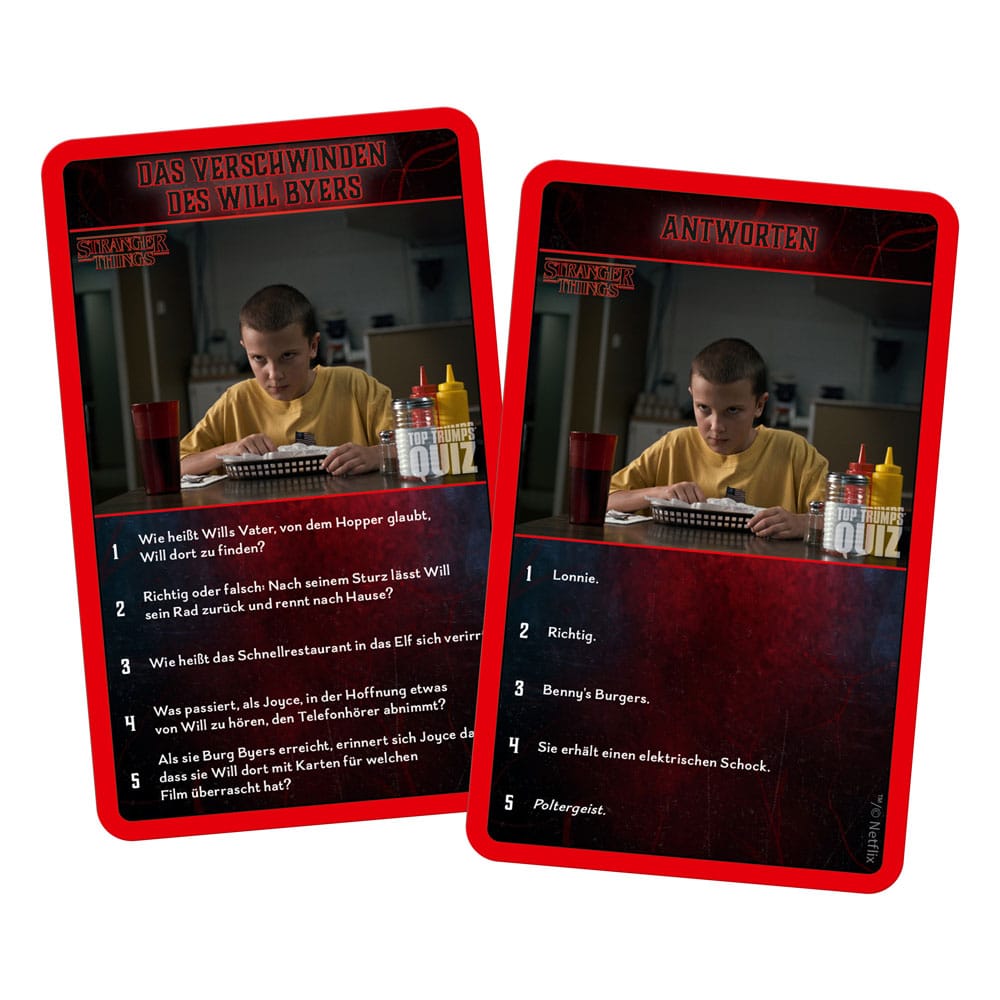 Stranger Things Kartenspiel Top Trumps Quiz *Deutsche Version* Image 9