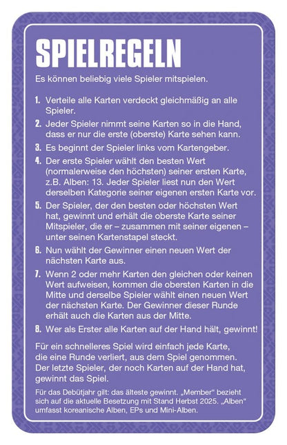 K-Pop Kartenspiel Top Trumps *Deutsche Version* Image 5