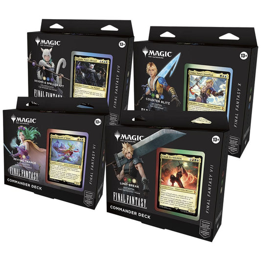 Magic the Gathering Final Fantasy Commander-Decks Display (4) englisch Image 1