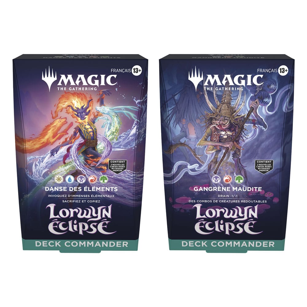 Magic the Gathering Lorwyn éclipsé Commander-Decks Display (4) französisch Image 1