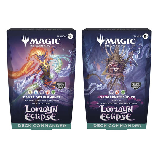 Magic the Gathering Lorwyn éclipsé Commander-Decks Display (4) französisch Image 1