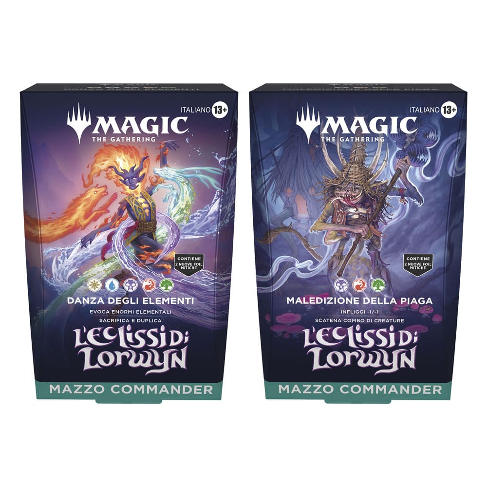 Magic the Gathering L'Eclissi di Lorwyn Commander-Decks Display (4) italienisch Image 1