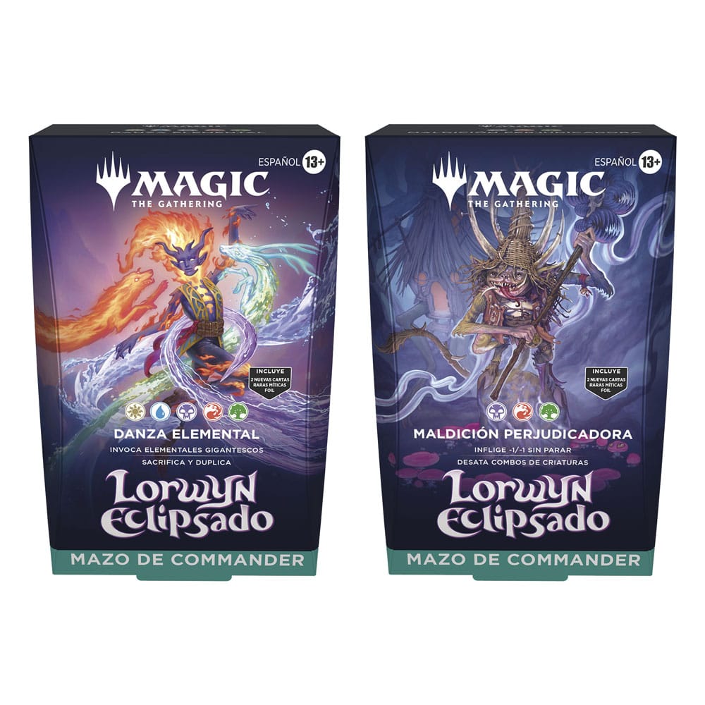 Magic the Gathering Lorwyn eclipsado Commander-Decks Display (4) spanisch Image 1